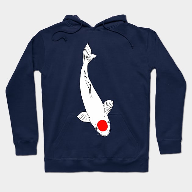 Koi Carp Tancho Hoodie by Koiartsandus